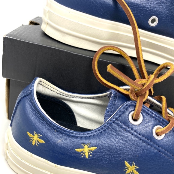 Converse Chuck 70 Low Top Leather Blue Women's Size Sneakers Custom 165507C-ENG - Picture 3 of 15